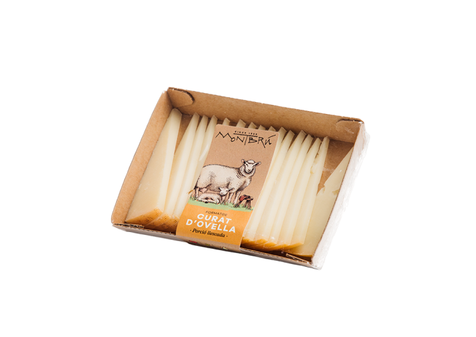 Curat d'ovella llet crua porció llescada