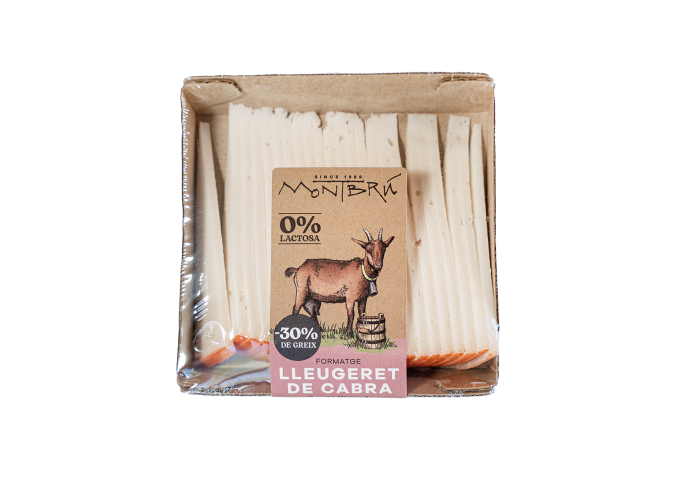 Desnatado de cabra Lleugeret porción loncheada