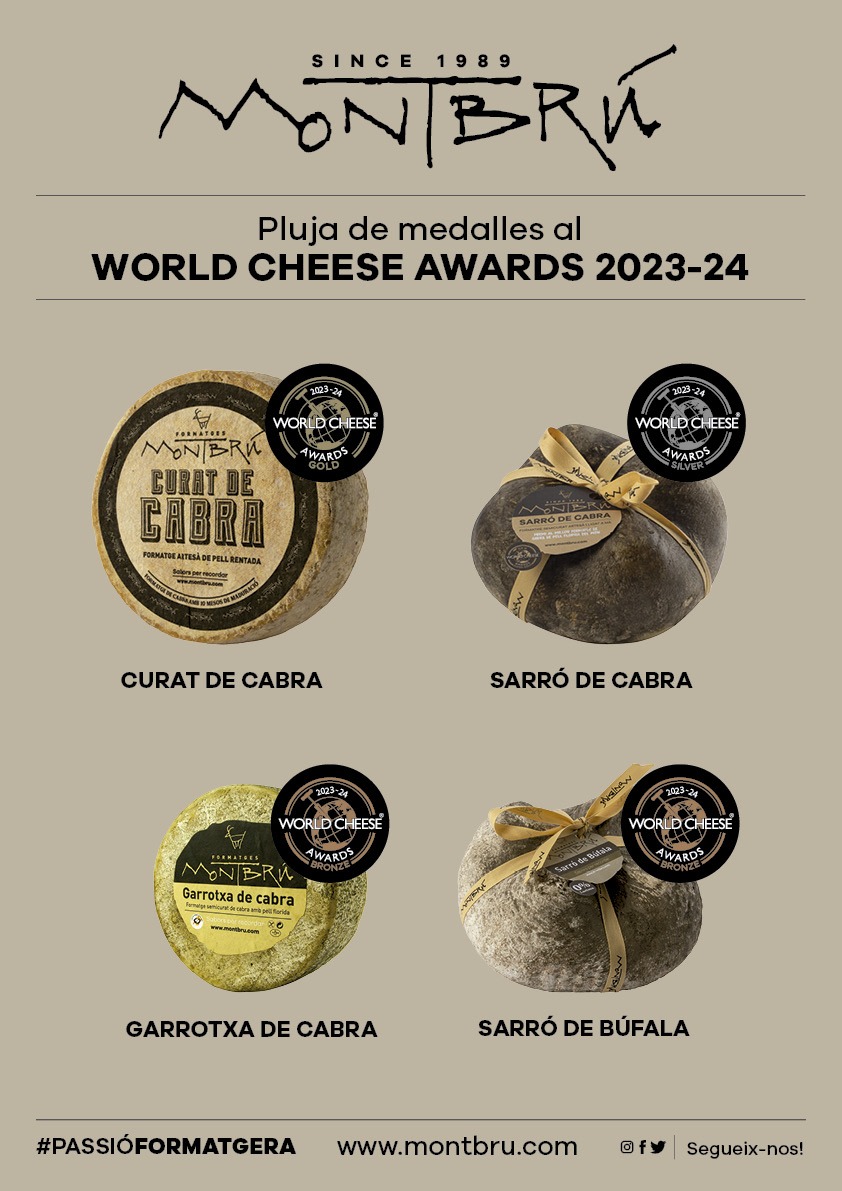 Les nostres medalles als World Cheese Awards 2023
